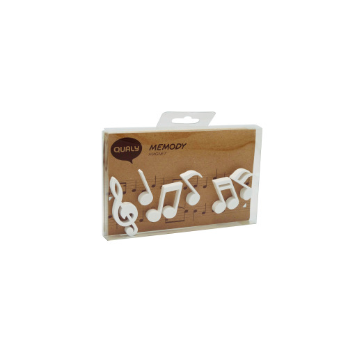 Zestaw 6 magnesów Memody Biały QL10260-WH (3)