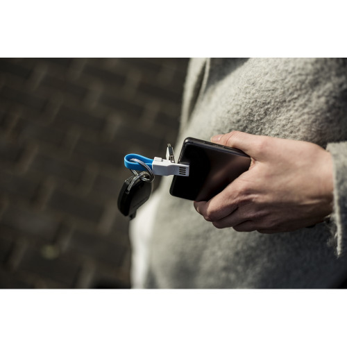 Brelok do kluczy, kabel do ładowania i synchronizacji Czerwony V9489-05 (1)