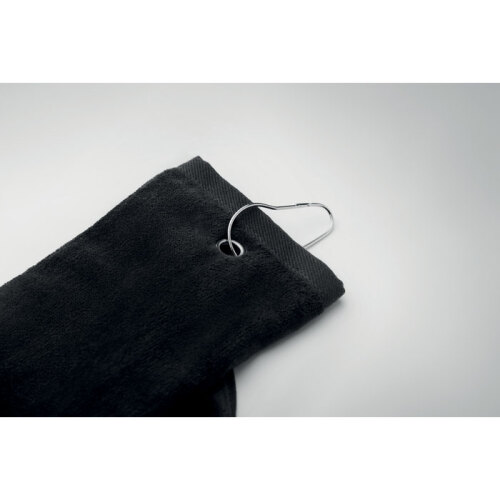 Bawełniany ręcznik golfowy czarny MO6525-03 (4)