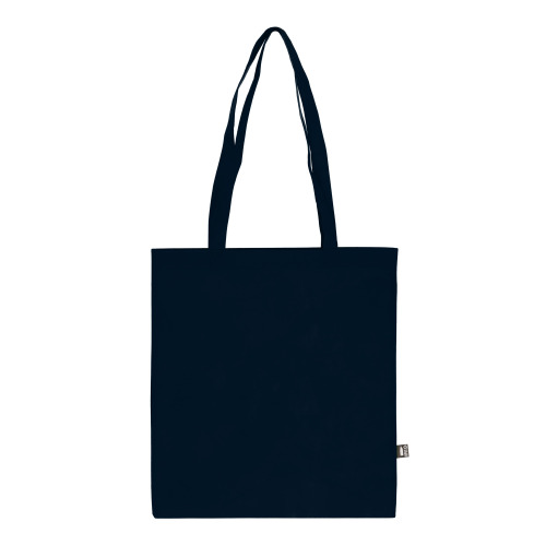 R-PET Torba transportowa z długimi uchwytami z włókniny 38 x 42 cm 75 g/m² Ciemnoniebieski LT91328-N0010 
