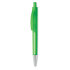 Przyciskany długopis przezroczysty zielony MO8813-24  thumbnail