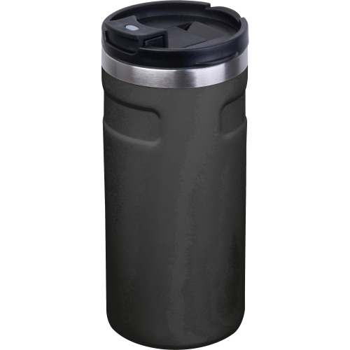 Kubek termiczny ze stali z recyklingu 450 ml SILVIO Czarny 8536503 (8)
