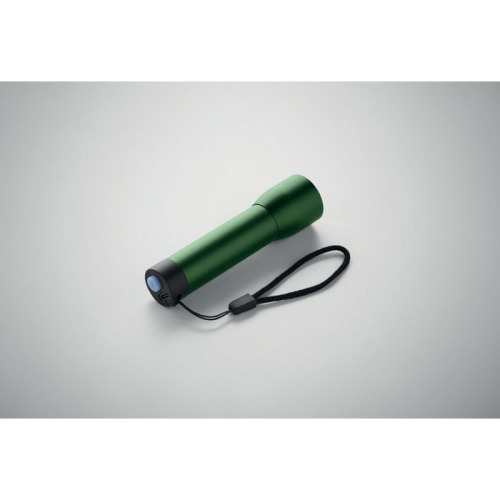 Aluminiowa latarka akumulatorowa Ciemnozielony MO2991-60 (6)