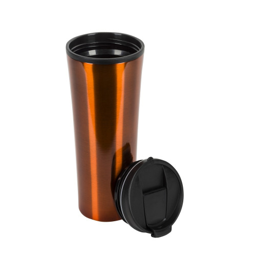 Kubek podróżny 450 ml Pomarańczowy V9923-07 (2)