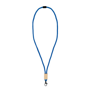Paracord R-PET lanyard Niebieski