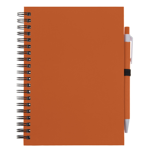 Notatnik z długopisem pomarańczowy V2795-07 (1)