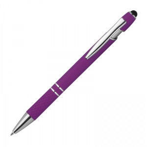 Długopis aluminiowy touch pen HERMANN Fioletowy