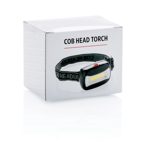 Latarka na głowę COB Czarny P513.691 (5)