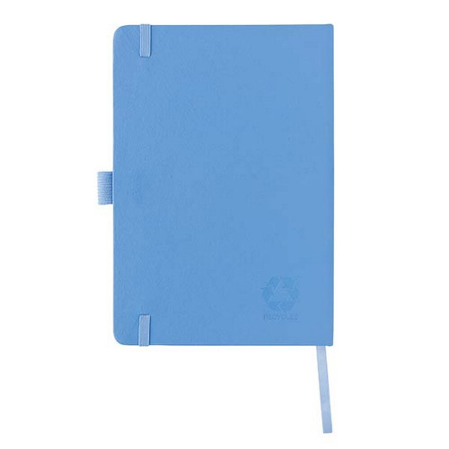 Notatnik A5 Sam, skóra z recyklingu niebieski P774.600 (5)