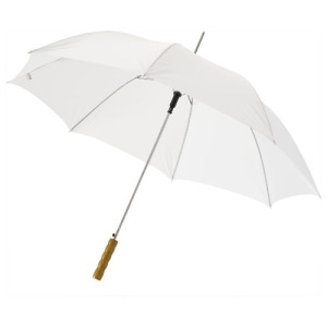 Parasol automatyczny Lisa 23'' z drewnianą rączką Biały