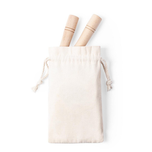 Skakanka z drewnianymi rączkami Neutralny V8366-00 (2)