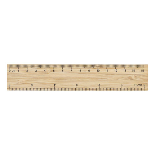 Linijka bambusowa 15 cm Naturalny LT91923-N0094 
