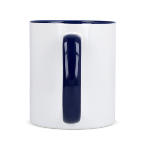 Kubek subli Oslo kolorowy w środku i uchwycie 300ml Biały / ciemnoniebieski LT51164-N0110 (2)