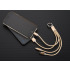 Kabel USB 3 w 1 TAUS Złoty 09106-24 (4) thumbnail