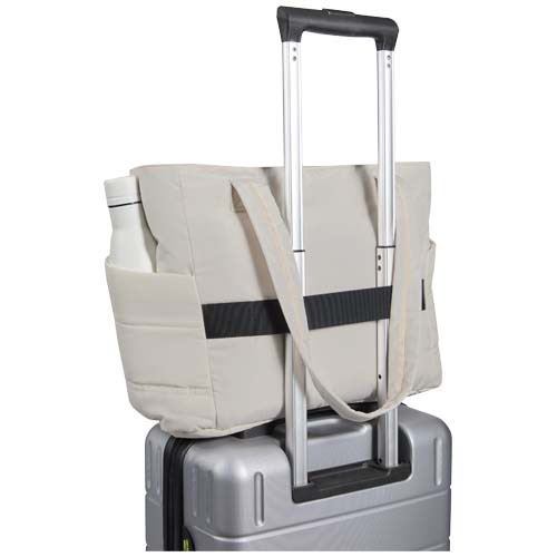 Puffer torba na zakupy z certyfikatem GRS z recyklingu na laptopa o przekątnej 15,6 cala, 18 l  Piaskowiec 13011606 (3)