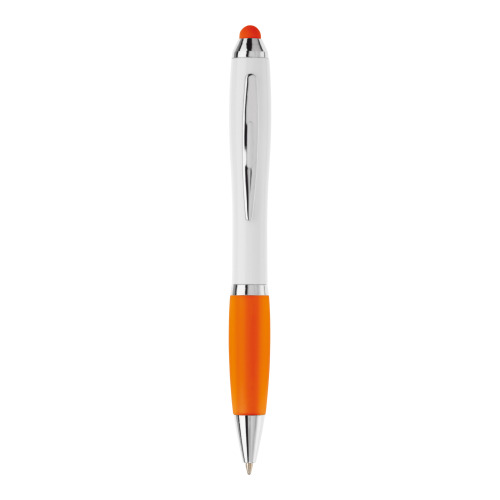 Długopis biały Hawaï stylus Biały / pomarańczowy LT80433-N0126 (3)