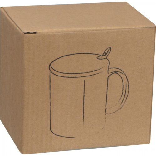 Kubek ceramiczny z łyżeczką 300 ml LOTHAR Czarny 8296903 (4)