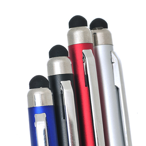 Plastikowy długopis z touchpenem / Bric Bordowy IP13140354 (5)