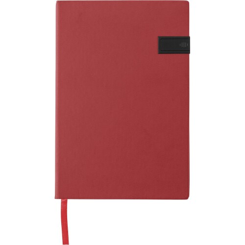 Notatnik ok. A5, pamięć USB 16 GB czerwony V2983-05 