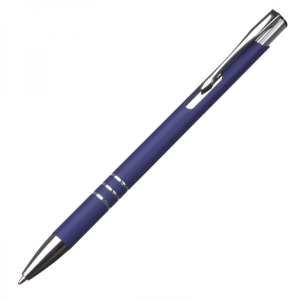 Długopis metalowy soft touch NEW JERSEY niebieski