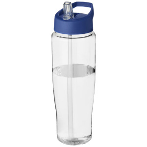 Bidon H2O Tempo® o pojemności 700 ml z wieczkiem z słomką Przezroczysty