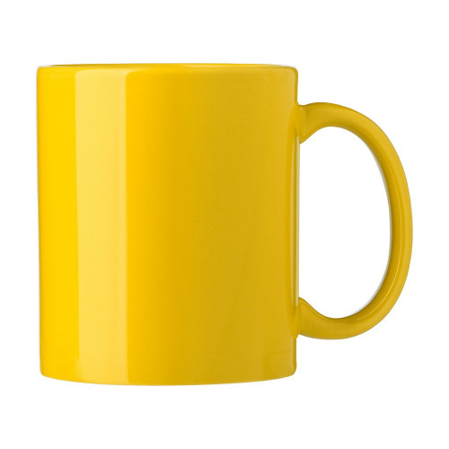 Kubek ceramiczny 300 ml żółty V6987-08 