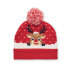 Świąteczna czapka z dzianiny czerwony CX1529-05  thumbnail