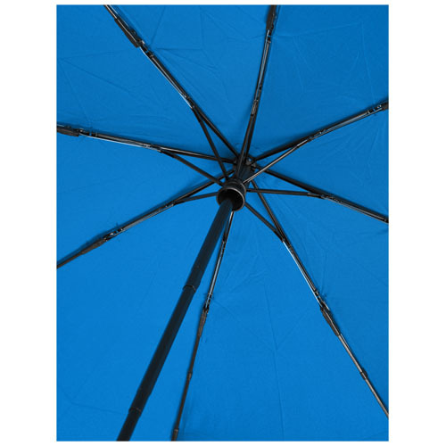 Składany, automatycznie otwierany/zamykany parasol Bo 21” wykonany z plastiku PET z recyklingu Niebieski 10914352 (4)