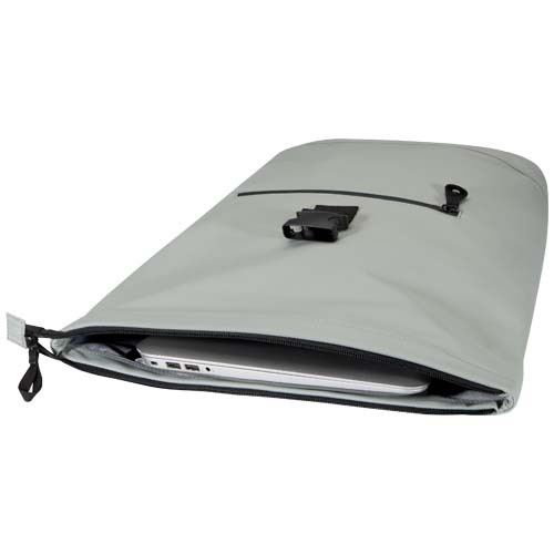 Resi Plus plecak na 15-calowego laptopa o pojemności 18 l z recyklingu, z certyfikatem GRS i zwijaną górną częścią Szary 13009382 (4)