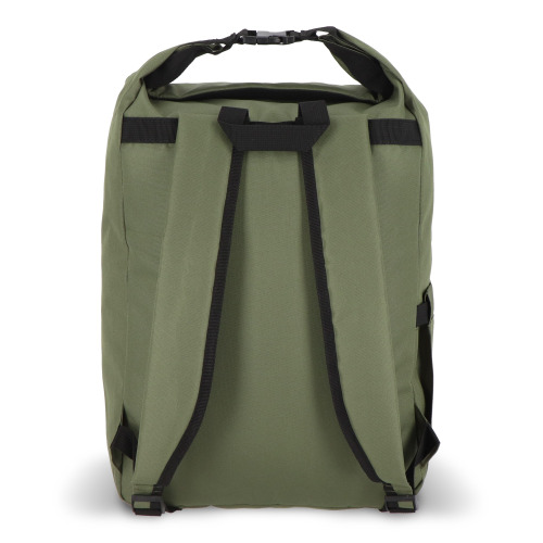 Plecak z klamrą R-PET 600D Rolltop 20L Oliwkowa zieleń LT95352-N0043 (1)