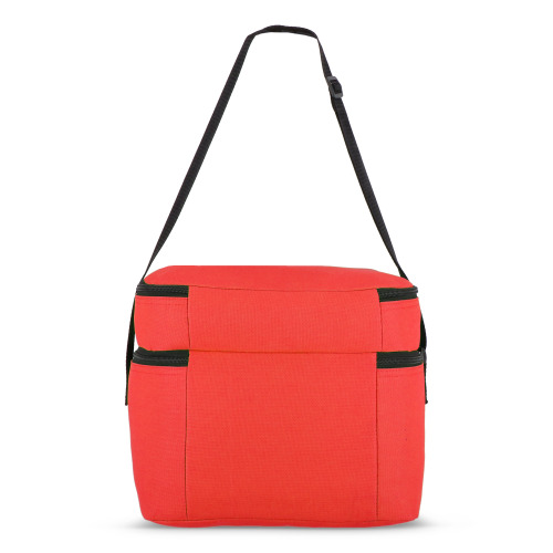R-PET 600D Dwukomorowa torba chłodząca 30 x 20 x 24 cm 12L Czerwony LT95393-N0021 (4)