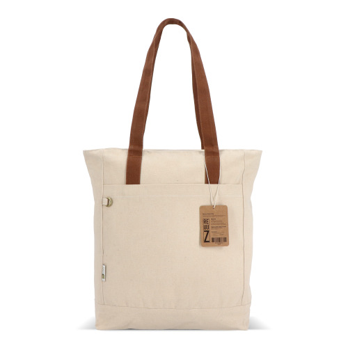 Torba Canvas InSideOut Reuuz 33 x 42 x 10 cm Ecru / brązowy LT57116-N5451 (2)