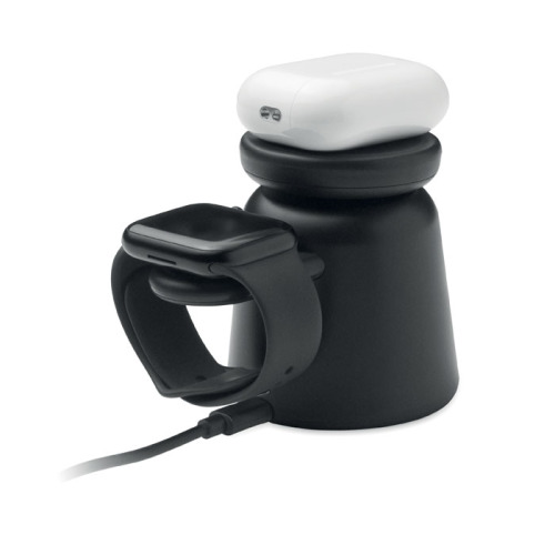 Ładowarka bezprzew 3 w 1, 15 W Czarny MO2732-03 (1)