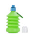 Bidon, składana butelka sportowa 600 ml z karabińczykiem jasnozielony V7619-10 (1) thumbnail