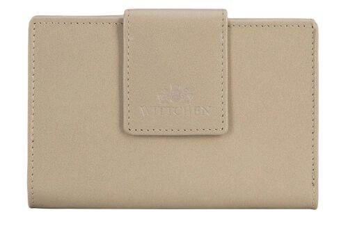 Damski portfel WITTCHEN ze skóry z elegancką napą Beżowy WITT14-1-048 