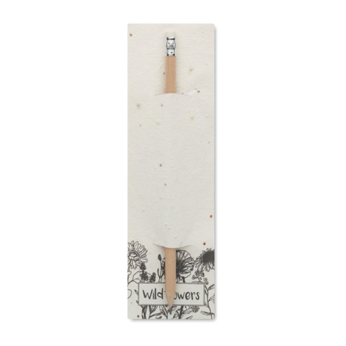 Ołówek w etui z nasionami Bialy MO2257-06 
