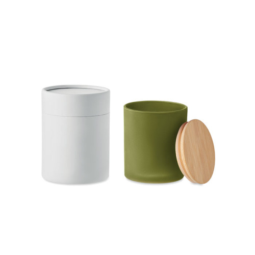 Świeca woskowa roślinna 120 gr Zielony MO6612-09 (2)