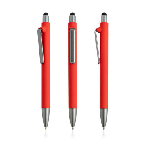 Dlugopis Soft Touch z recyklingowanego plastiku / Soft RPP Czerwony IP13159652 