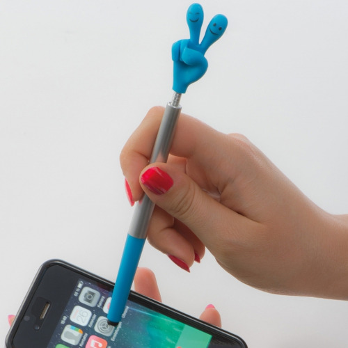 Długopis plastikowy touch pen Smile Hand CrisMa KARINA Turkusowy 1341514 (4)