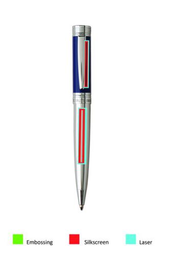 Długopis Zoom Classic Azur Srebrny NS5564 (2)