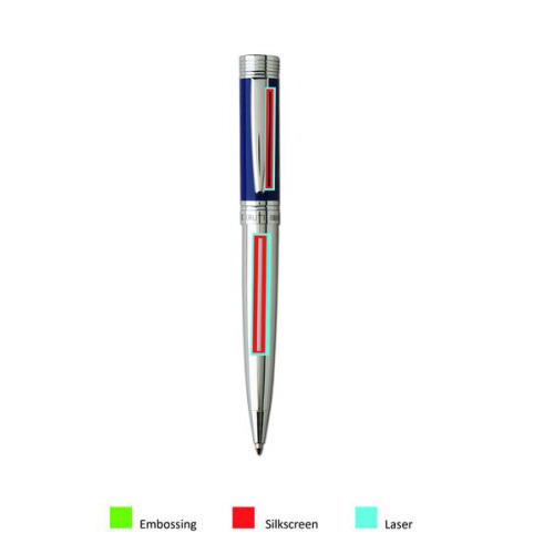 Długopis Zoom Classic Azur Srebrny NS5564 (2)
