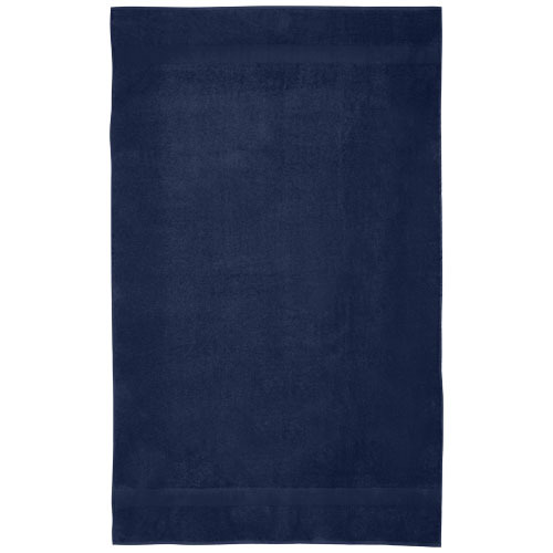 Evelyn bawełniany ręcznik kąpielowy o gramaturze 450 g/m² i wymiarach 100 x 180 cm Granatowy 11700355 (2)