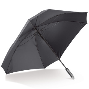 Deluxe 27” Parasol w kształcie kwadratu z pokrowcem Czarny