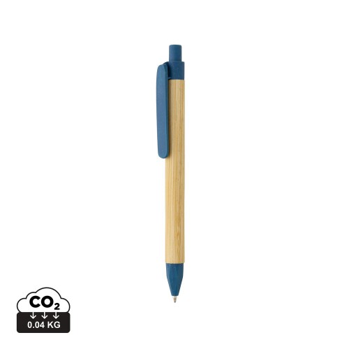 Długopis z papieru z recyklingu niebieski P611.115 (6)