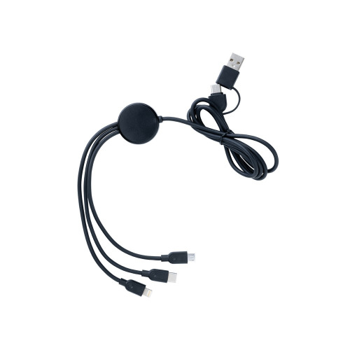 Kabel do ładowania 6 w 1 RABS Czarny P302.481 