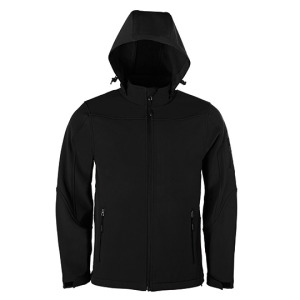Kurtka Męska Softshell z Odpinanym Kapturem