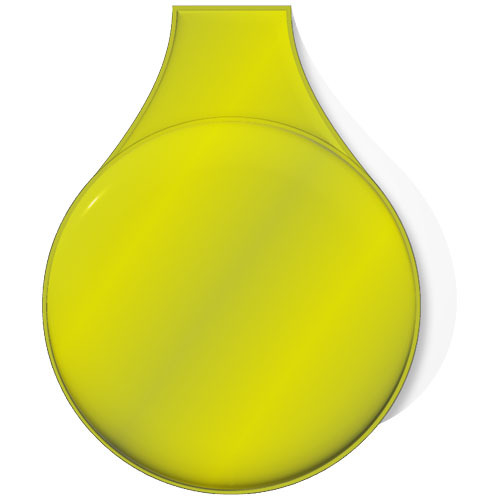 RFX™ reflective mały okrągły odblaskowy magnes z TPU Neonowy żółty 1PR07113 