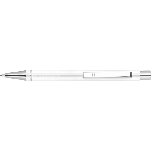 Metalowy długopis półżelowy Almeira biały 374106 (2)