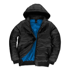 Kurtka Bomber Puffer Zimowa z Kapturem - Red & Black