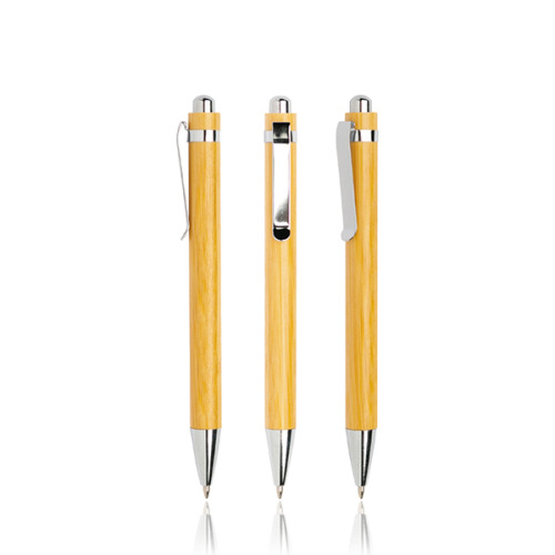 Długopis bambusowy z metalowym klipsem / Bampen Light Brown IP13149238 